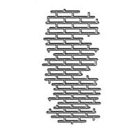 Brick Wall Die Cuts Stencil, Metal Template Moulds Cutting Dies Cut Stencils for DIY Scrapbooking Photo Album Decorative Embossing Paper Dies for Card Making Templated (ZC291)