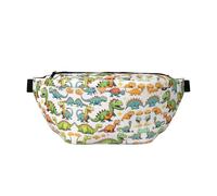 Brick Wall. Multi-Purpose Fanny Pack and Crossbody Bag - High Capacity with Zipper Pockets, Ideal for Men and Women, Cartoon Dinosaur Images, One Size