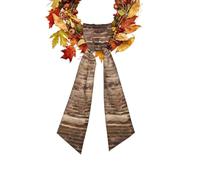 brick wall Printed Front Door Wreath Sash, 142cm Decorative Wreath Ribbon Band, Polyester Garland Decoration for Door, Window, Wall, Christmas, Halloween