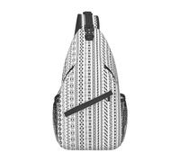 Brick wall.Stylish diagonal chest backpack, leisure backpack, small bag for travel, work, casual, Boho Triangle Stripes, Rozmiar uniwersalny