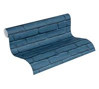 Brick Wallpaper Attractive Non-Woven 10.05 m x 0.53 m Blue Made in Germany A.S. Création 358561 35856-1
