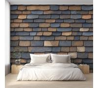 Brick Wallpaper for Living Room, Stone Pattern Wall Mural for Bedroom 130x80 cm, Non-Woven Photo Wallpaper, Home Decor D&O81