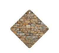 Brick Yellow Stone Wall Printing 10 Pcs Air Freshener Cards,Car Scented Hanging Sheets Air Freshener Set For Car Decoration