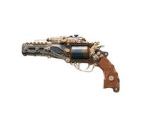 Brickaro 3D Wooden Revolver Puzzle for Adults, Wooden Shooting Objects can be Filled, 318PCS/Black