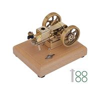 Brickaro Hit and Miss Engine Model Kit that Works, 1.6cc Hit Miss Evaporated Water-cooled Four-stroke Horizontal Gasoline Internal Combustion Engine Model, Gift for Adults