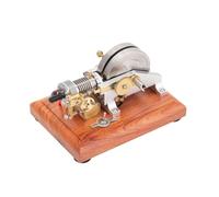 Brickaro Hit and Miss Engine Model Kit that Works, Mini Horizontal Air-Cooled Single-Cylinder 4-Stroke Oddball Hit and Miss Gas Engine Model, Science and Education Gifts for Technology Enthusiasts
