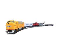 Brickaro RC Train Set, 1/87 HO Scale US Union Pacific FP-7 Diesel Locomotive Metal Track Model Train Set, Hobby Starter Steam Engine Kit, Electric Speed Control Display Model Gifts for Adults