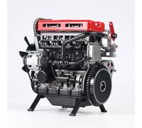 Brickaro Turboshaft Engine Model Kit, 3D Metal Turbocharged Inline-four Car Engine Mechanical Engineering DIY Assembly L4 Engine Model Kit, Science and Education Gifts for Adults&Teens(364+PCS)