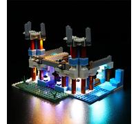 BrickBling LED Light Compatible with Lego Minecraft Ice Palace Set (Lighting Set Only Building Block Not Included), DIY Lighting Set Compatible with 21186 Minecraft Toy Light