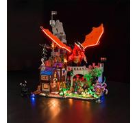 BrickBling Led Light Set for Dungeons & Dragons: Red Dragon's Tale - Decoration Lighting Set for Lego 21348 - Standard Version