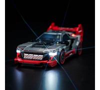 BrickBling Led Light Set for Lego Speed Champions Audi S1 e-tron Quattro Race Car (No Lego), Decoration Lighting Set for Lego 76921 Audi S1 e-tron Quattro Race Car Creative Toys, UK2-76921-P62501