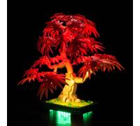 BrickBling Light Control Led Light Set Compatible with Lego 10348 Japanese Red Maple Bonsai Tree (No Model), Decoration Lighting Set Compatible with Lego Japanese Red Maple Bonsai Tree Creative Toys