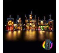 BrickBling Remote Control Led Light Set Compatible with Lego Hogsmeade Village Collectors' Edition 76457 (No Model), Decoration Lighting Set Compatible with Lego Hogsmeade Village Collectors' Edition