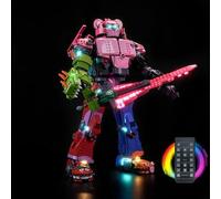 BrickBling Remote Control Led Light Set Compatible with Lego Mecha Team Leader 77078 (No Model), Decoration Lighting Set Compatible with Lego Mecha Team Leader Creative Toys