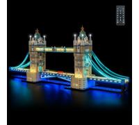 BrickBling Remote Control Light Kit compatible with Lego Tower Bridge 21067 | (No Model), Decoration Lighting Set, Easy Install, Stable Lights, Enhanced Display, Ideal Festival Gifts