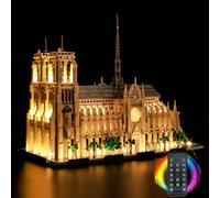 BrickBling Remote Control Light Kit for Lego Notre-Dame de Paris 21061 (No Model), Led Light Set for Lego 21061 Architecture Notre-Dame de Paris Creative Toys