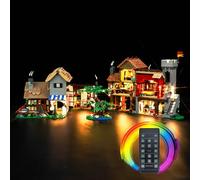 BrickBling Remote Control Light Kit for Medieval Town Square