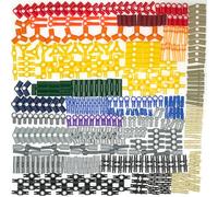 BrickBounty 370 Pcs Technical-Part Compatible with Technic Building Block Set, Axles and Pins Connector, MOC Replacement Kit for Technical Building Blocks