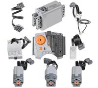 BrickBounty 9 Pcs Motor-Set Power-Functions Compatible with Lego-Technic, Motor Kit Technical Parts for STEM Assembled Building Block, Control Function for MOC Bricks