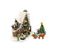 Brickcessories Display Base Compatible with Set 10275 - Elf Club House, - 4.5mm White Acrylic Base with Studs, Set Not Included