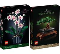 BRICKCOMPLETE Lego Set of 2: 10311 Orchid & 10281 Bonsai Tree