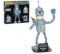 Brickcraft Futurama Bender Brick Building Kit (396-Piece Set), Sci-Fi Collectible Display Figure, Toy Brick Set Model for Adults, Teens, and Fans of Animated TV