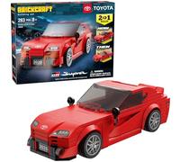 Brickcraft Toyota Supra Now & Then Brick Building Kit (283 Pieces), 2-in-1 Buildable Display Set Featuring 2025 GR & 1988 Supra Models, Collectible Gift for Car Fans & Builders