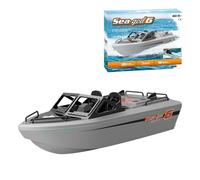 BrickCraftWorks 1/12 Scale 2.4G 8KM/H RC Karting Boat Model, Simulation Ship Model Boat Modeler Collection Gift, Remote Control Boats for Pool and Lake Toys (RTR Version)