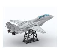 BrickCraftWorks F-14 Tomcat Fighter Jet 1/21 Scale Military Building Blocks Set, Building Toys and Military Toys, Gifts for Kids Adults (Dynamic Version