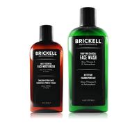 Brickell Men's Daily Essential Face Care Routine II Purifying Charcoal Face Wash and Daily Essential Face Moisturizer Natural and Organic Men's Ski