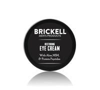 Brickell Men's Restoring Eye Cream for Men, Natural and Organic Anti Aging Eye Balm To Reduce Puffiness, Wrinkles, Dark Circles, Crows Feet and Under Eye Bags, 15 mL, Unscented