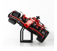 Brickify Display Stand Compatible with LEGO Technic Ferrari F1 42207 - Premium Shelf Stand for Formula 1 Race Car Models - Angled Display Mount for Collectors - Car Model Not Included