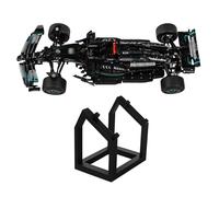 Brickify Display Stand Compatible with LEGO Technic Mercedes F1 W14 42171 - Premium Shelf Stand for Formula 1 Race Car Models - Angled Display Mount for Collectors - Car Model Not Included