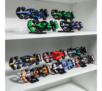 Brickify Speed Champions F1 Display Stands - 5-Pack for 10 Cars | Vertical display risers compatible with F1 racing car sets 76906-76919