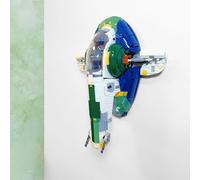 Brickify Wall Mount Compatible with LEGO® Star Wars 75409 Jango Fett’s Starship - Premium Display Bracket for UCS Firespray-Class Starship Model - Wall Display Mount Hook (Model Not Included)