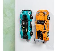 Brickify Wall Mount Compatible with Lego Technic Cars - Compatible with 42161, 42151, 42138, 42153, 42123 and More (2-Pack)