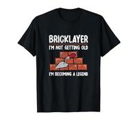 Bricklayer Brick Mason Masons Masonry - Funny Bricklayer T-Shirt, Men, Black, Large