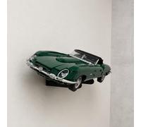 BrickNest Angled Wall Mount Compatible with LEGO Icons Jaguar E-Type 11381 | Model-Specific Fit, Space-Saving Design, UK Made, Black Finish, Car Display Bracket