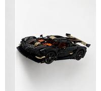 BrickNest Angled Wall Mount compatible with LEGO Technic Koenigsegg 42232 | Angled 3D-printed display bracket for Koenigsegg Sadair’s Spear 42232, with screw and wall plug