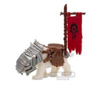 BrickRaiders Animal Minifigure Armoured Warg WHITE