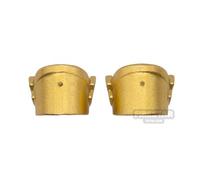 BrickRaiders Minifigure Armour Anime Vambraces METALLIC GOLD