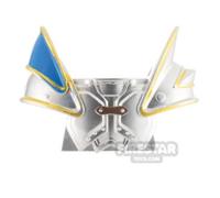 BrickRaiders Minifigure Armour Footman Body Armour METALLIC SILVER