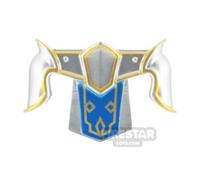 BrickRaiders Minifigure Armour Footman Leg Armour METALLIC SILVER