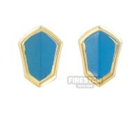 BrickRaiders Minifigure Armour Footman Vambraces METALLIC GOLD