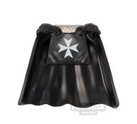 BrickRaiders Minifigure Armour Knights Cuirass with Cape BLACK