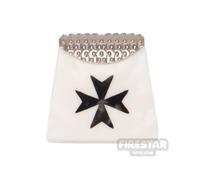 BrickRaiders Minifigure Armour Knights Hospitaller Cuirass WHITE