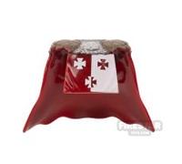 BrickRaiders Minifigure Armour Knights of Tripoli Cuirass with Cape DARK RED