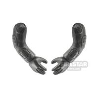 BrickRaiders Minifigure Arms and Hands Pair Alien PEARL DARK GRAY