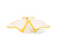 BrickRaiders Minifigure Bodywear Anime Elf Windswept Capelet WHITE