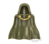 BrickRaiders Minifigure Bodywear Hooded Cloak OLIVE GREEN